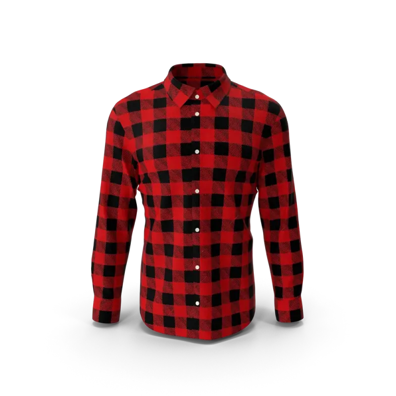 قميص رجالي كاروهات Man Plaid Shirt