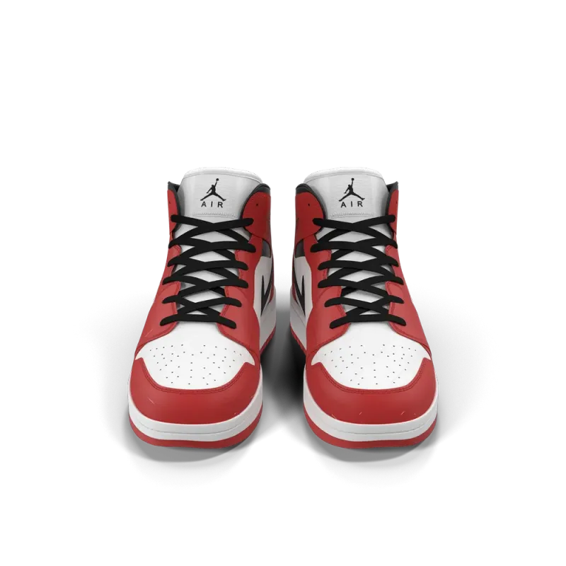 حذاء Nike Air Jordan 1 أحمر وأسود